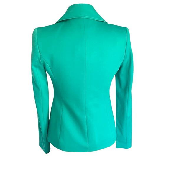 Anne Klein Jade Green Single Button Blazer Black Hardware Size 2 Business Career - Picture 5 of 11